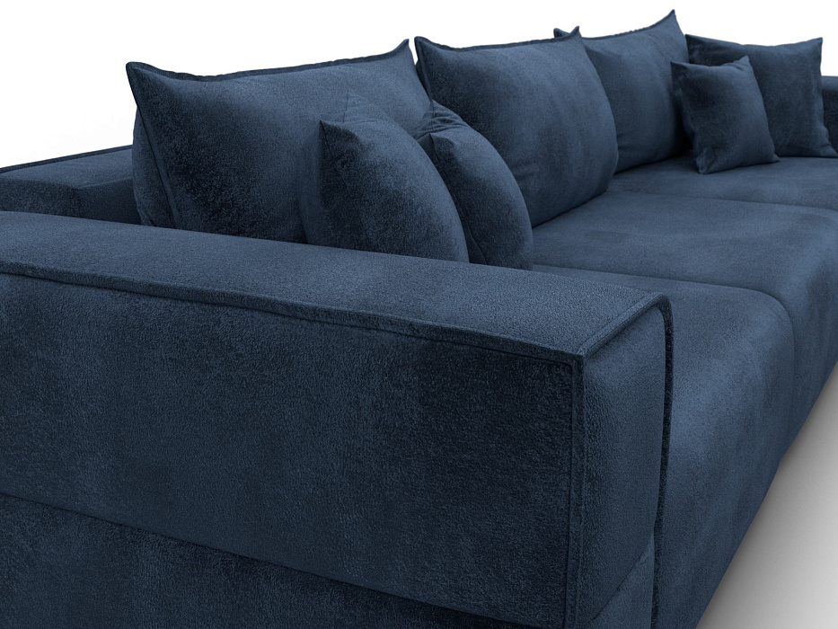 Диван прямой Лига-058 НПБ Лонг (tower 13 синий)