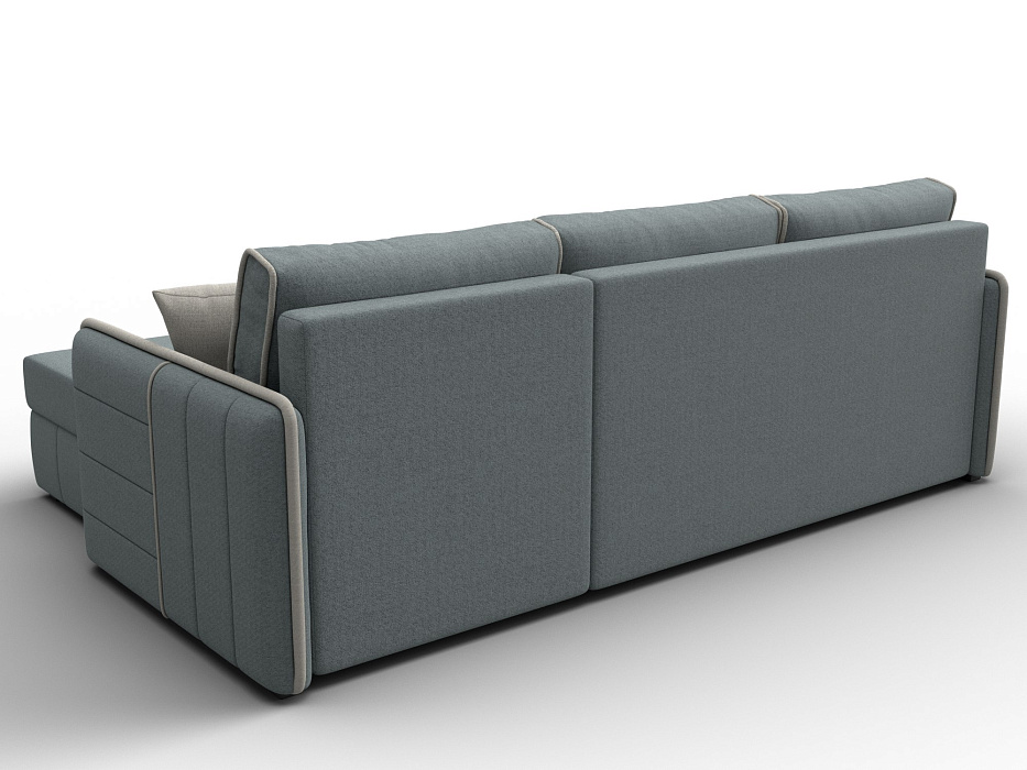 Диван угловой Лига-078 угол универсальный (амур 07 серый;амур 02 бежевый)