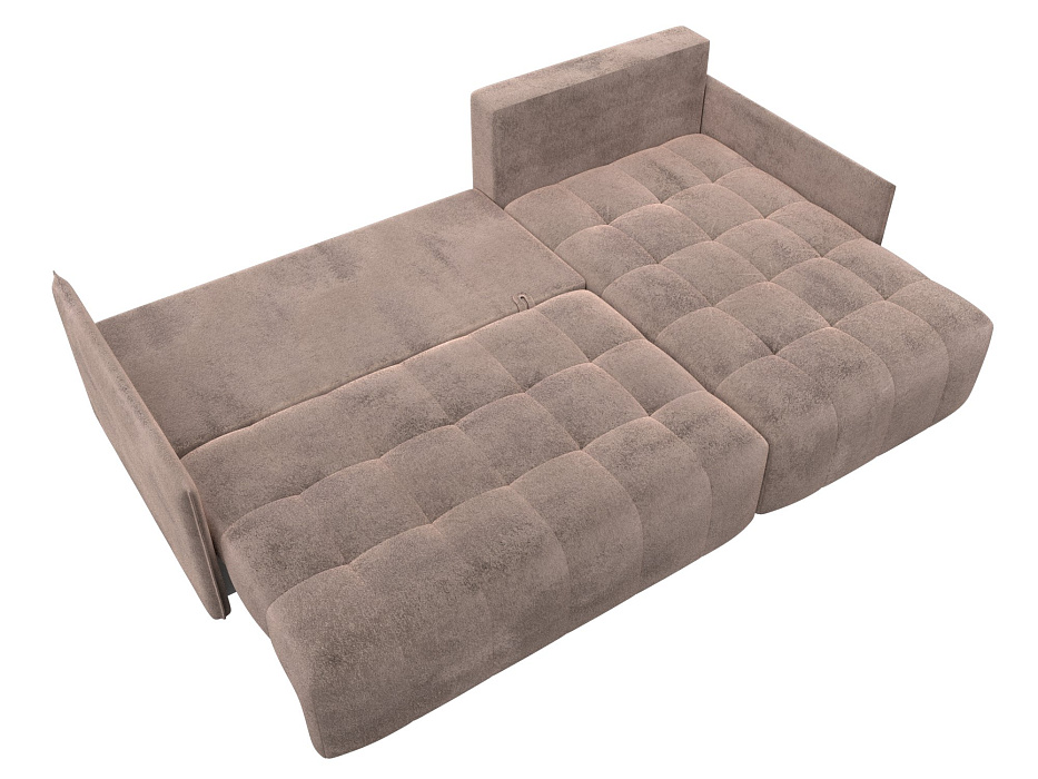 Диван угловой Лига-054 НПБ угол универсальный (tower 05 бежевый)