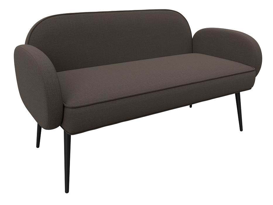 Диван прямой Лига-086 (рогожка амур 05 коричневый)