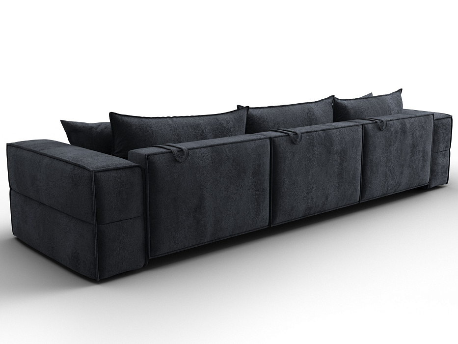 Диван прямой Лига-058 НПБ Лонг (tower 11 темно-серый)