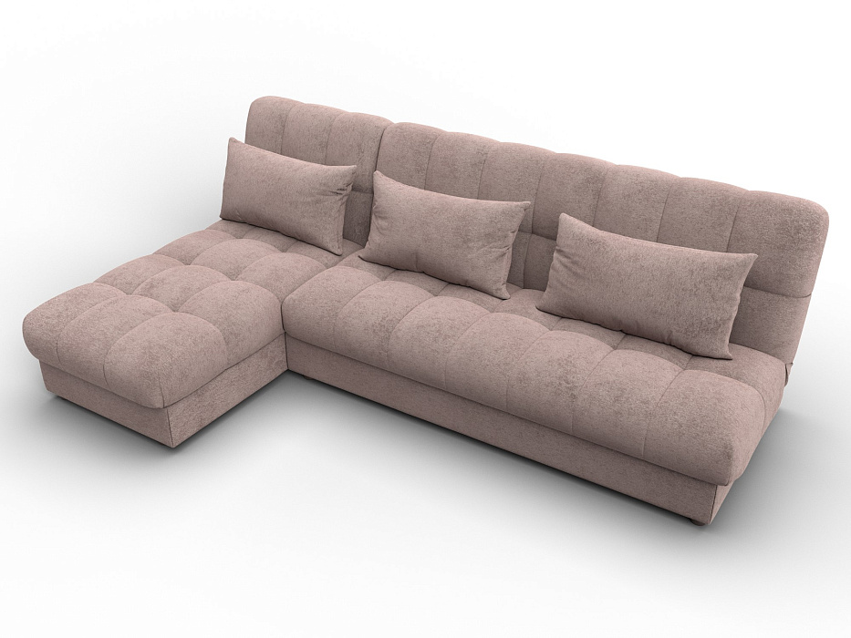 Диван угловой Лига-116 НПБ угол левый (tower 05 бежевый)