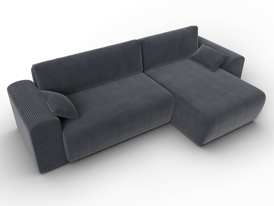 Диван угловой Лига-099 угол универсальный (vertical серый)