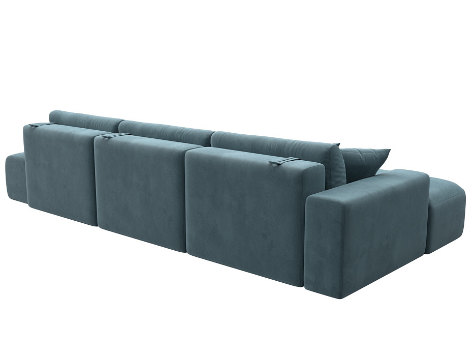 Диван угловой Лига-036 НПБ Модерн Лонг левый угол (seven 113 бирюзовый)