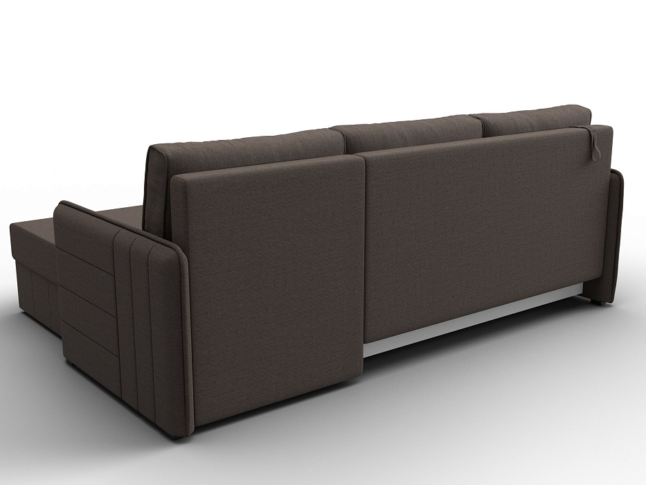 Диван угловой Слим угол универсальный (амур 05 коричневый)