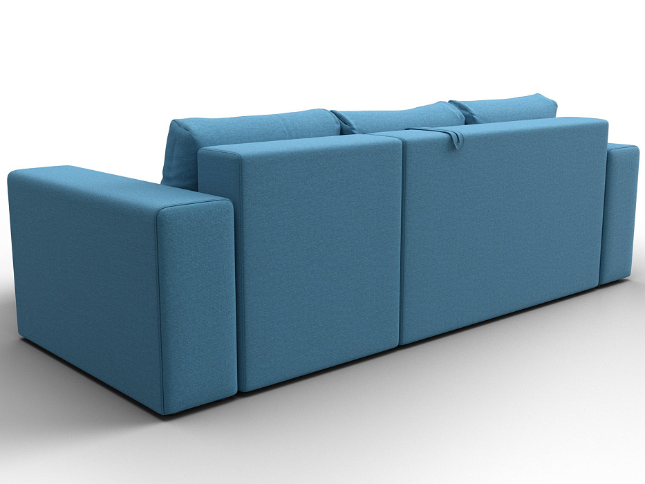 Диван угловой Лига-076 угол универсальный (амур 10 голубой)