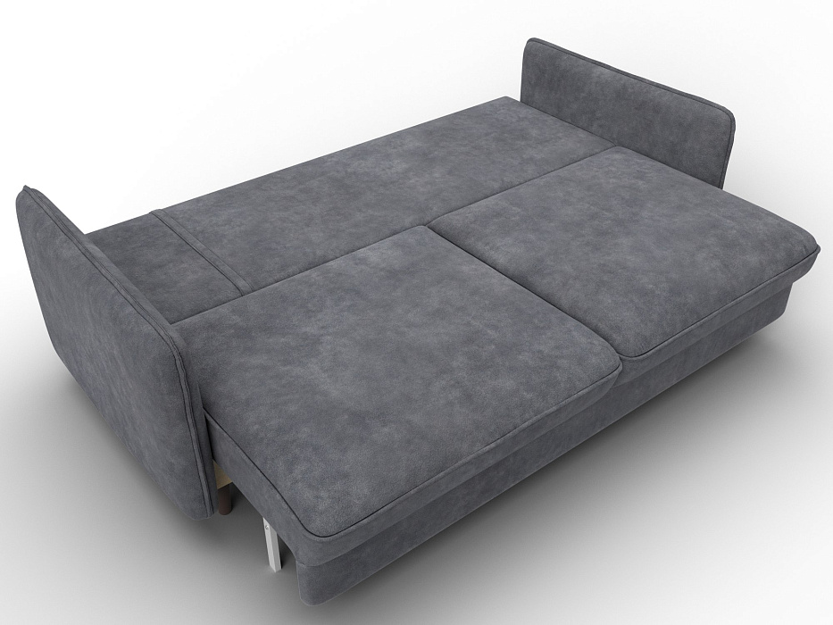 Диван прямой Лига-064 НПБ (brut 16 темно-серый)