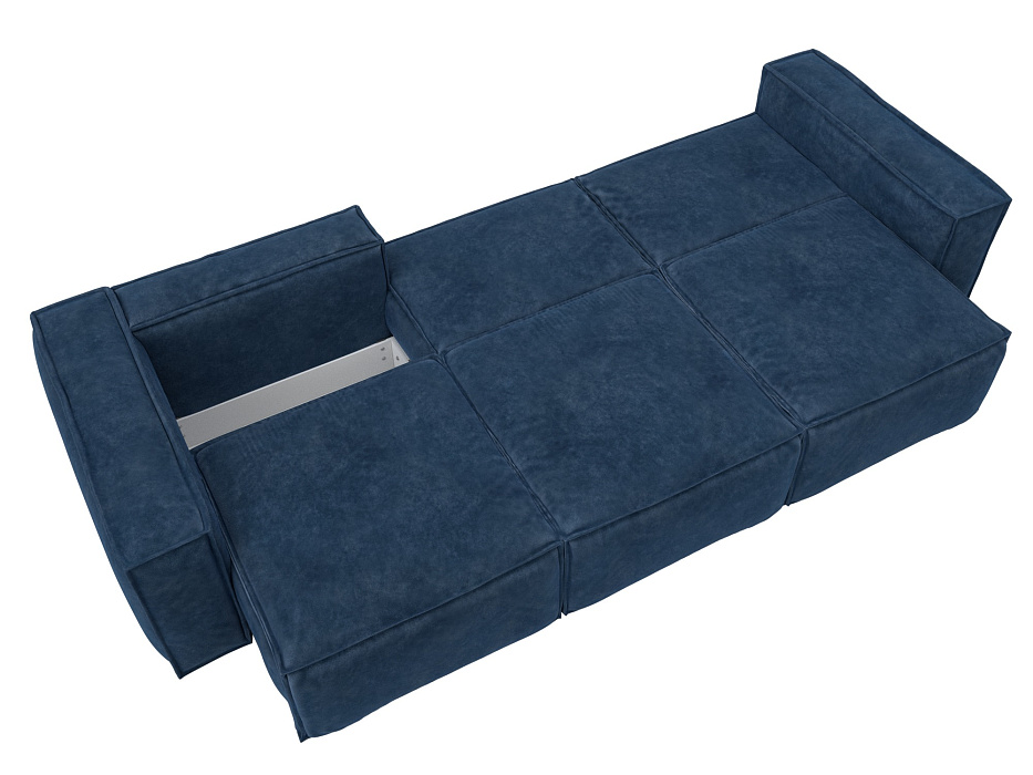 Диван прямой Лига-081 НПБ Лонг (brut 11 синий)