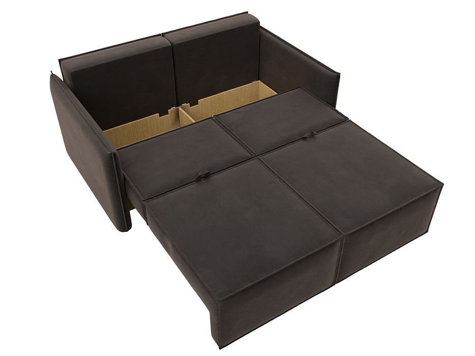 Диван прямой Либерти мини (seven 727 коричневый)