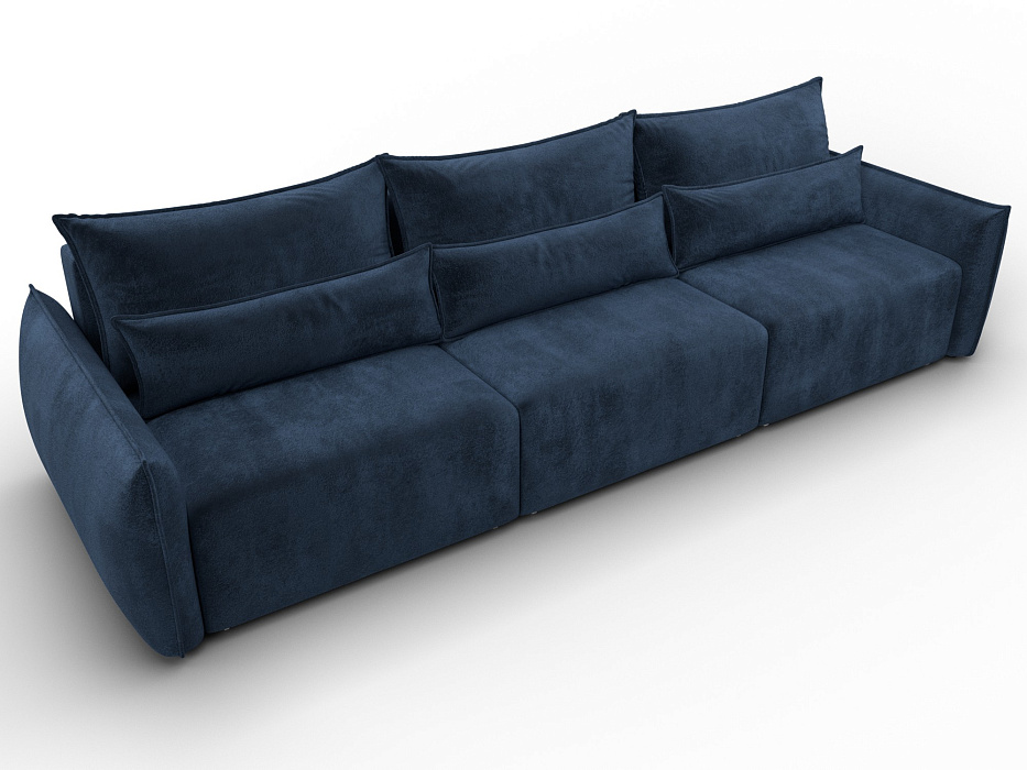 Диван прямой Лига-051 НПБ Лонг (tower 13 синий)