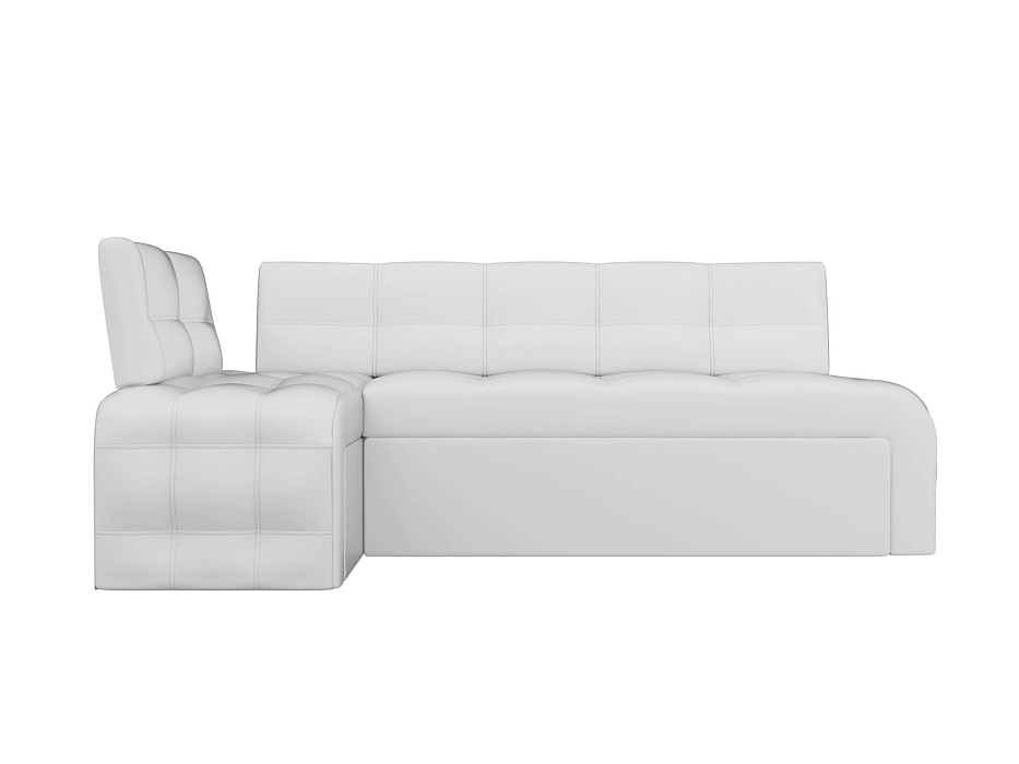 Диван кухонный угловой Люксор левый угол (белый)