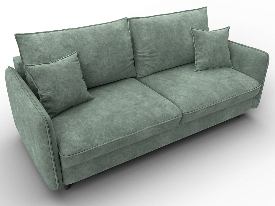 Диван прямой Лига-064 НПБ (brut 08 зеленый)