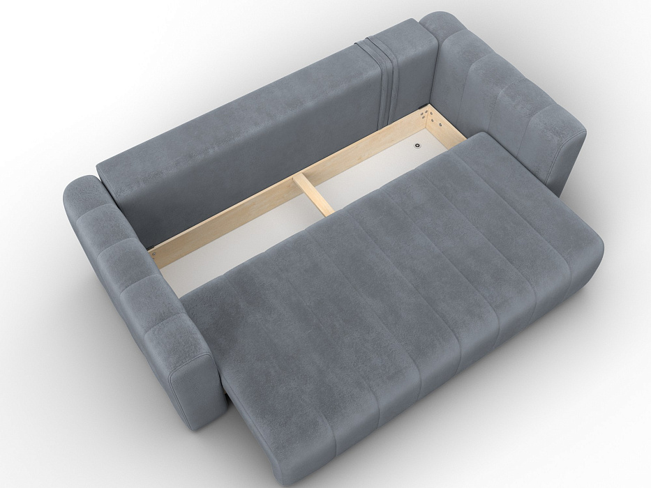 Диван прямой Лига-062 НПБ (tower 10 серый)