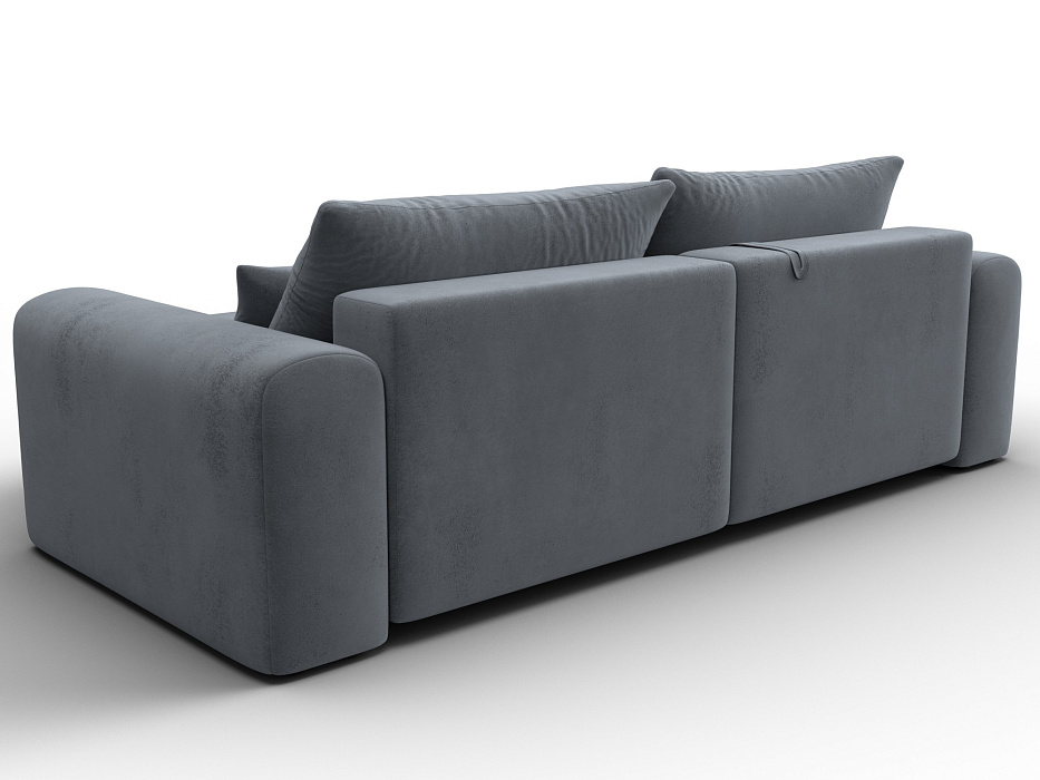 Диван угловой Лига-056 НПБ угол универсальный (tower 10 серый)