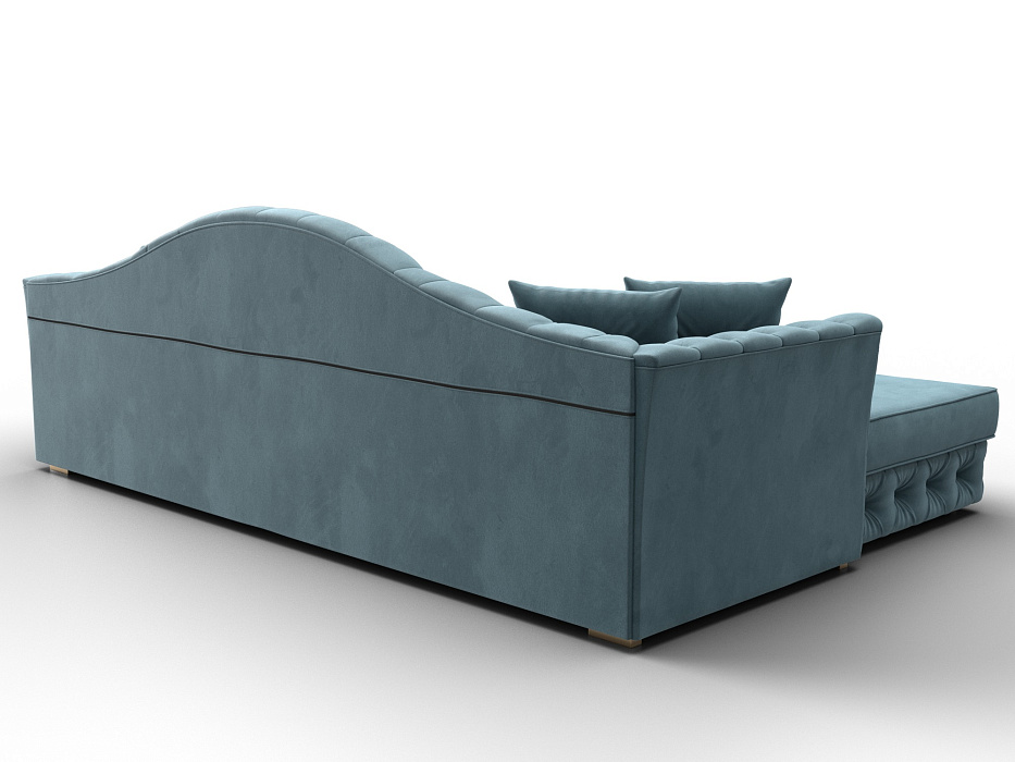 Диван угловой Артис левый угол (seven 113 бирюзовый)