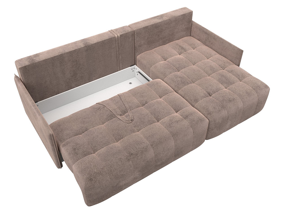 Диван угловой Лига-054 НПБ угол универсальный (tower 05 бежевый)