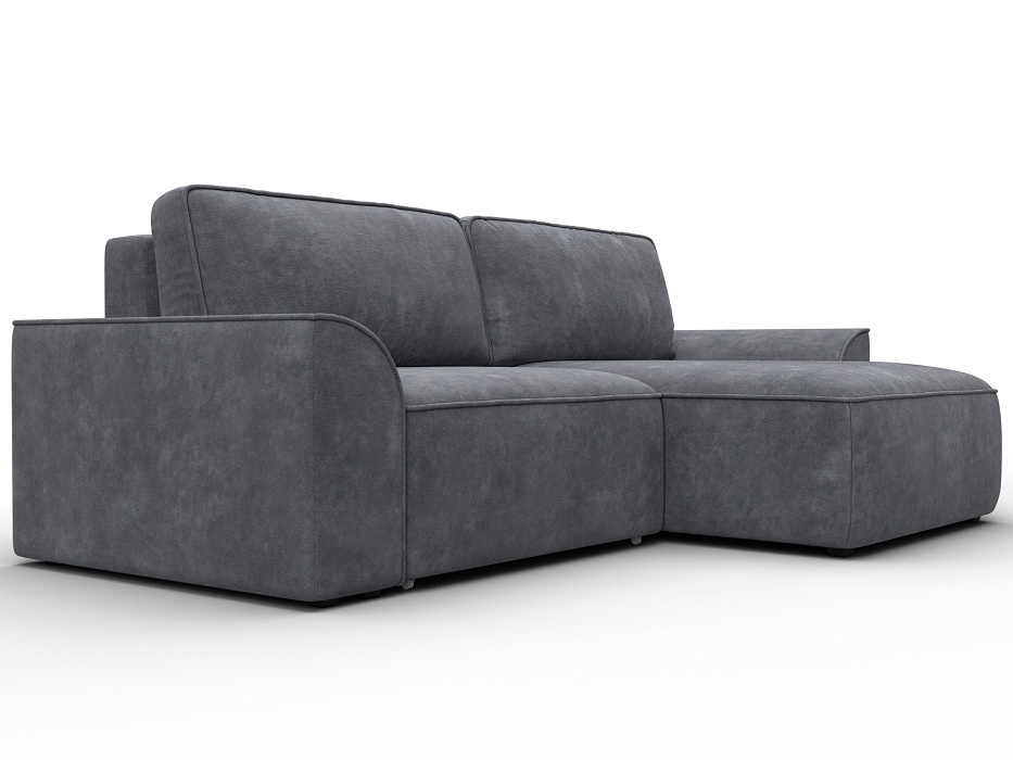 Диван угловой Лига-048 НПБ (brut 16 темно-серый)