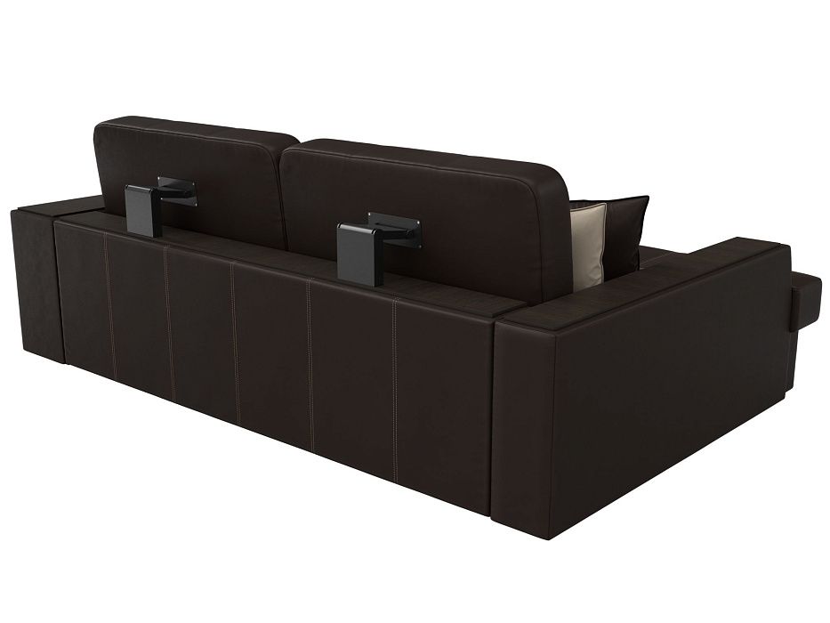 Диван угловой Брюссель левый угол (коричневый;бежевый)