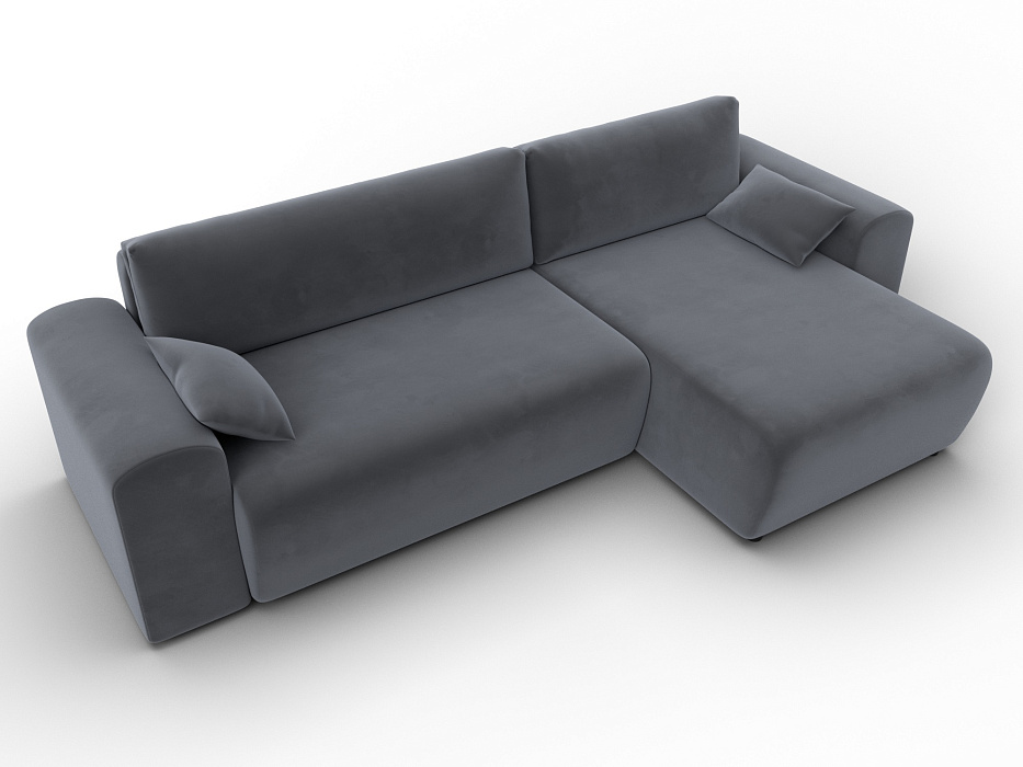 Диван угловой Лига-099 угол универсальный (seven 17 серый)