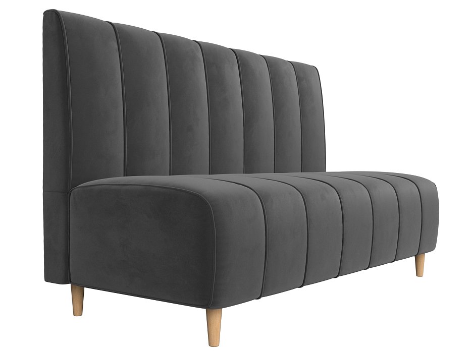 Диван кухонный прямой Ральф (seven 17 серый)