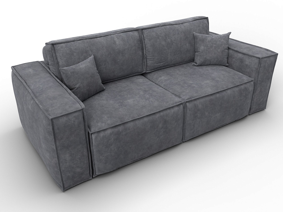 Диван прямой Лига-081 НПБ (brut 16 темно-серый)