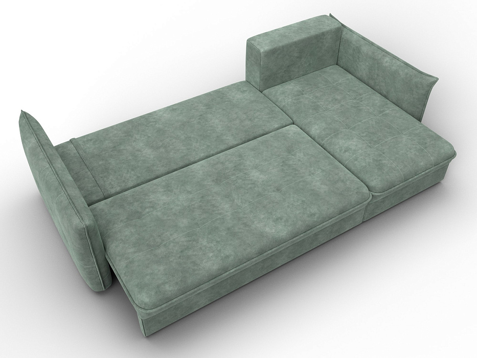 Диван угловой Лига-100 НПБ угол универсальный (brut 08 зеленый)