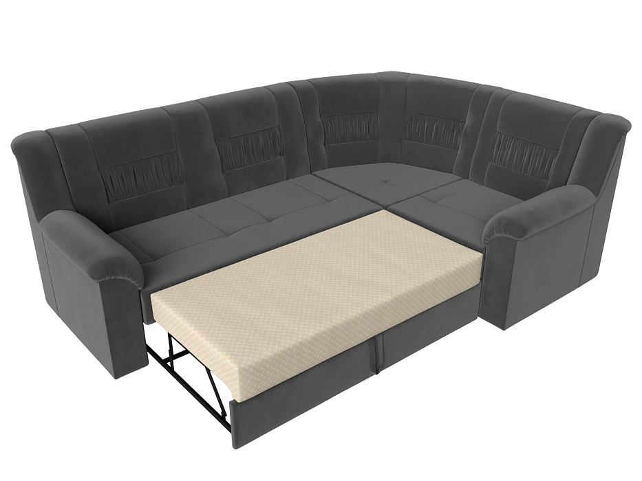 Диван угловой Карелия правый угол (seven 17 серый)