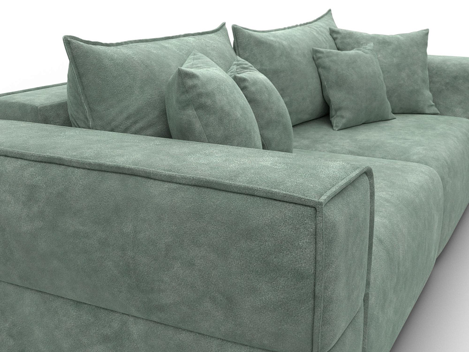 Диван прямой Лига-058 НПБ (brut 08 зеленый)