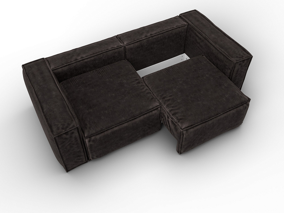 Диван прямой Лига-081 НПБ (brut 17 коричневый)