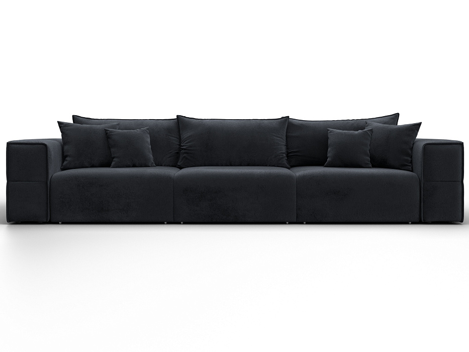 Диван прямой Лига-058 НПБ Лонг (tower 11 темно-серый)