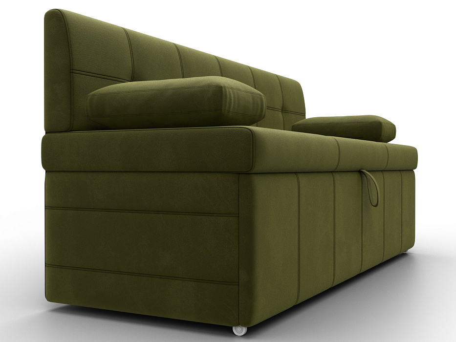 Диван кухонный прямой Лео (зеленый)