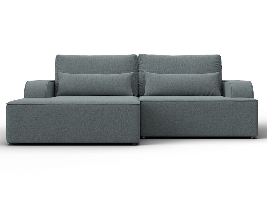 Диван угловой Лига-120 угол левый (амур 07 серый)