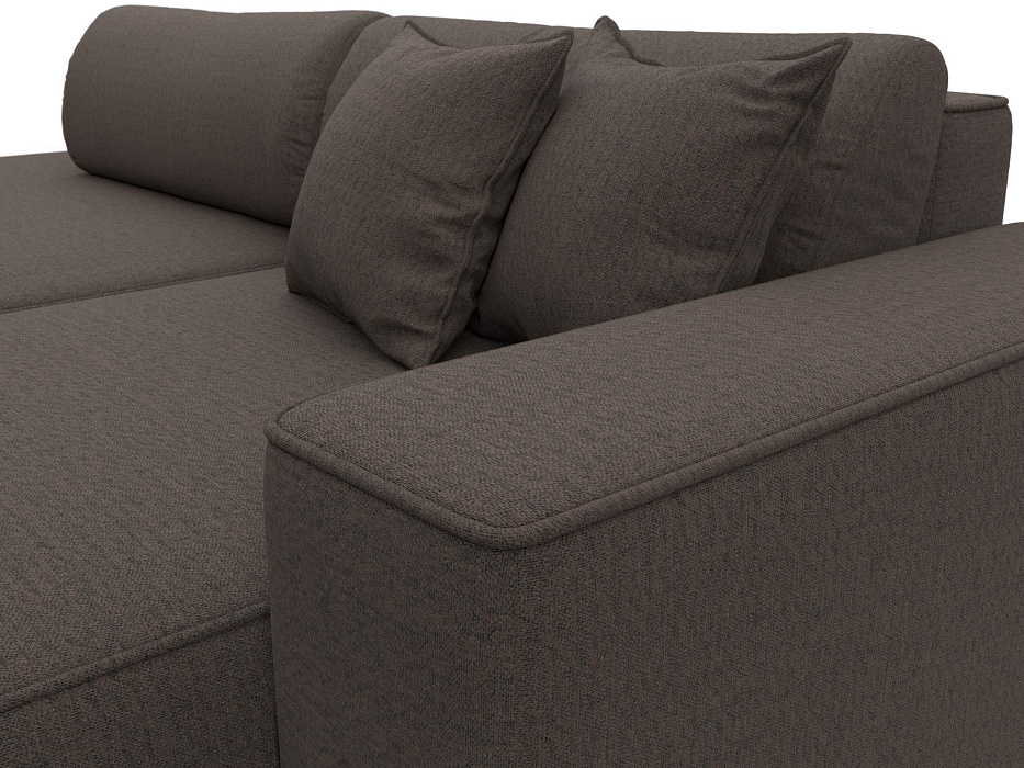 Диван угловой Лига-065 БП угол правый (амур 05 коричневый)