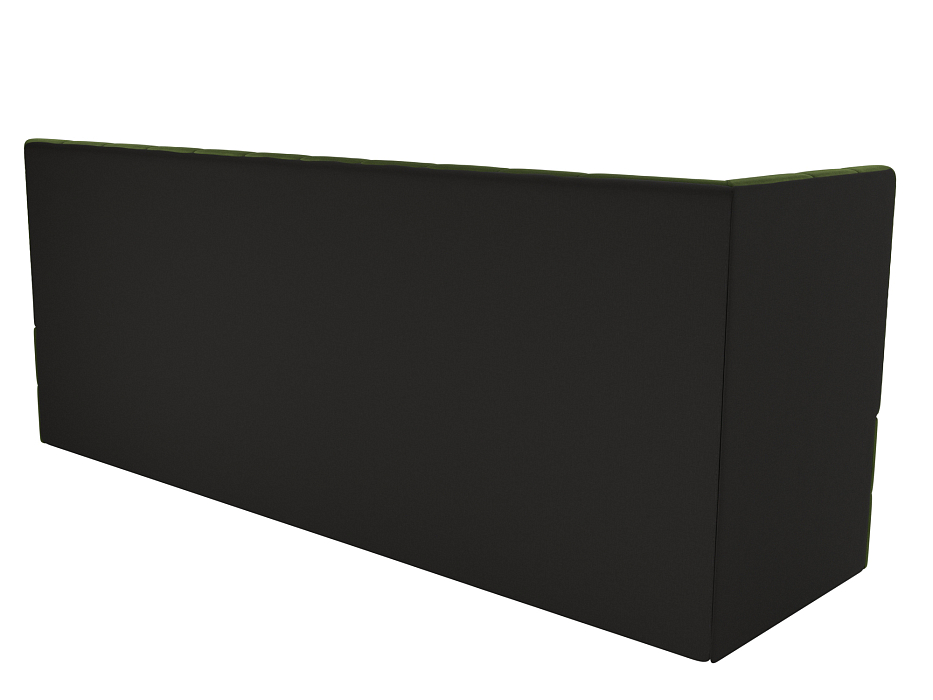 Диван кухонный прямой Бриз с углом слева (зеленый)