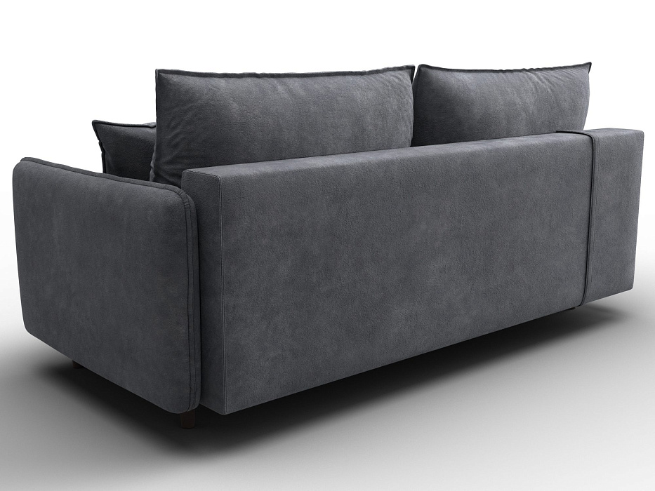 Диван прямой Лига-064 НПБ (brut 16 темно-серый)