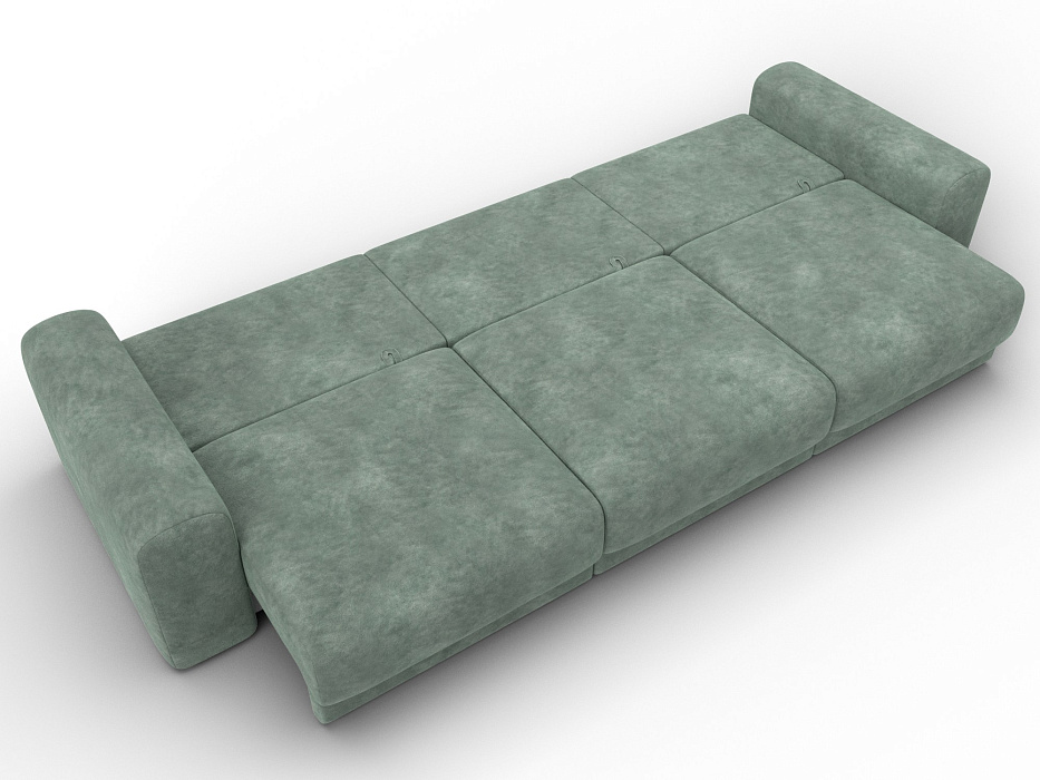 Диван прямой Лига-056 НПБ Лонг (brut 08 зеленый)