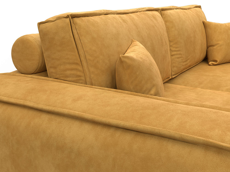 Диван прямой Лига-081 НПБ (brut 10 желтый)