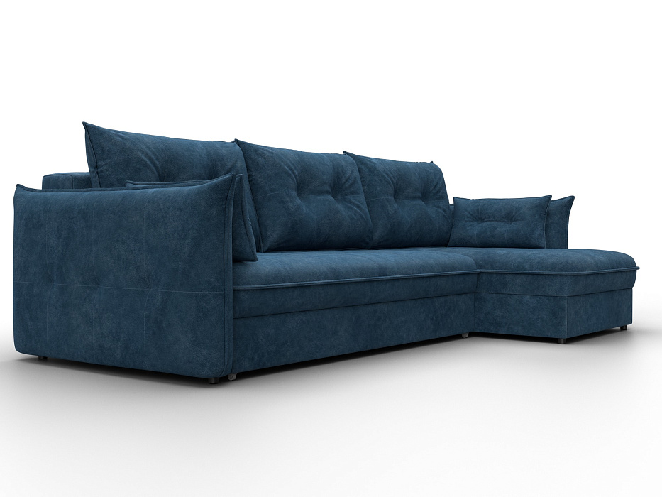 Диван угловой Лига-100 НПБ угол универсальный (brut 11 синий)