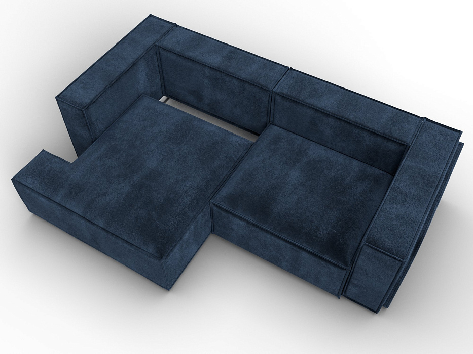 Диван угловой Лига-061 угол левый (tower 13 синий)