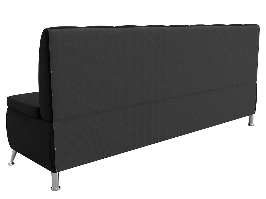 Диван кухонный прямой Кантри (черный)