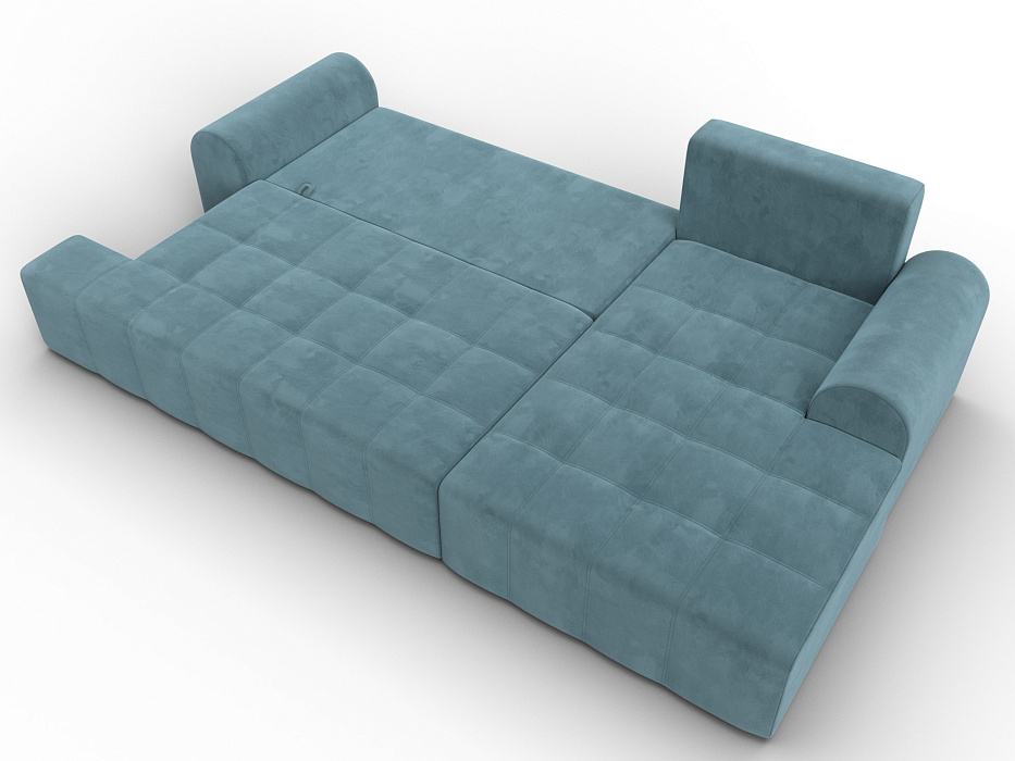 Диван угловой Лига-080 угол правый (seven 113 бирюзовый)