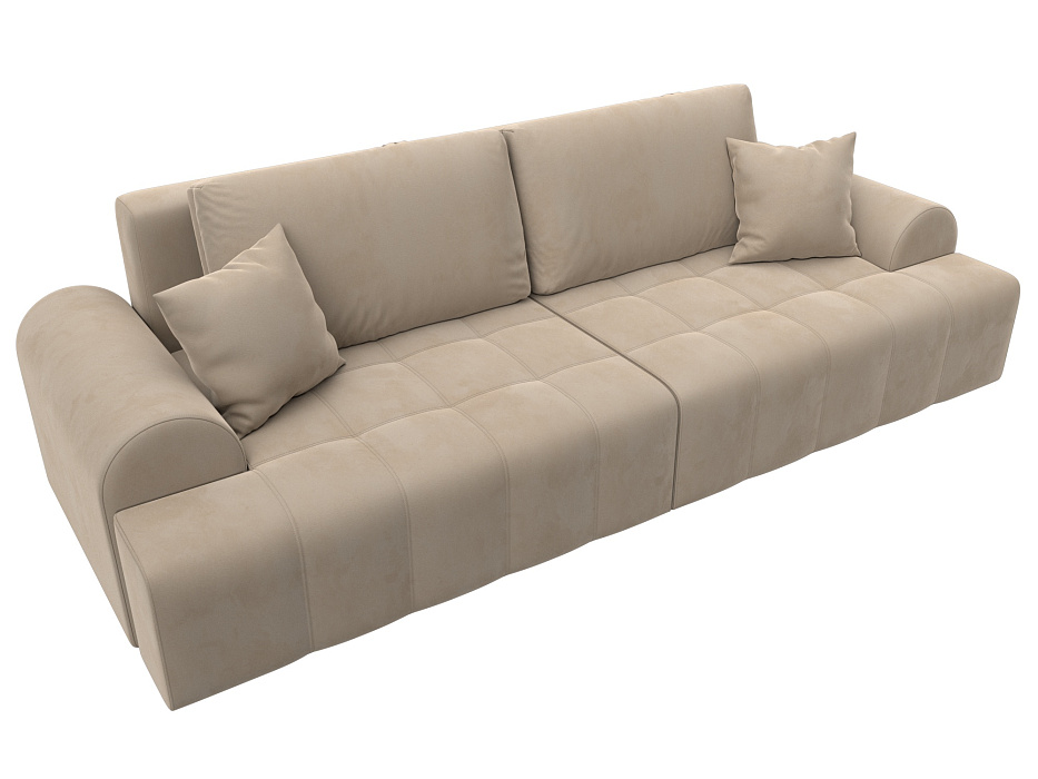 Диван прямой Лига-080 НПБ (seven 729 бежевый)