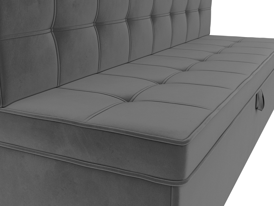 Диван кухонный прямой Техас (seven 17 серый)