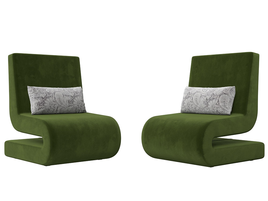 Кресло Волна (2 шт) (зеленый)
