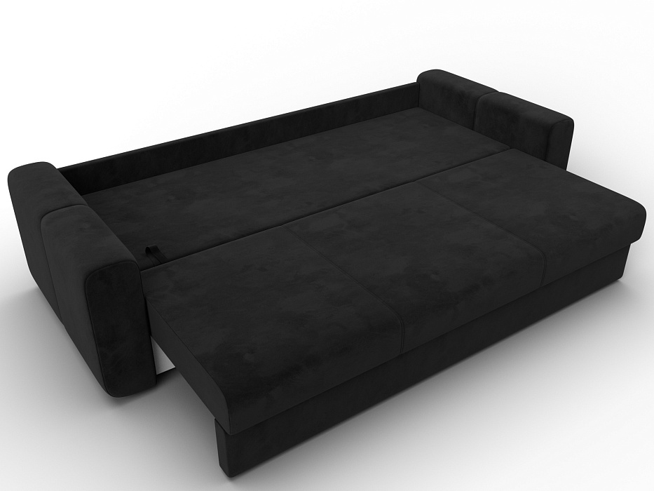 Диван прямой Лига-031 (seven 35 черный)