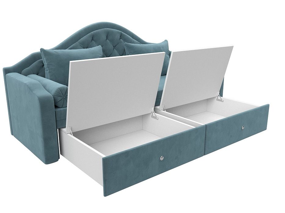 Диван детский прямой Сойер (seven 113 бирюзовый)