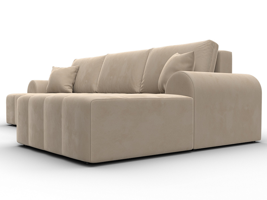 Диван угловой Лига-080 угол правый (seven 729 бежевый)