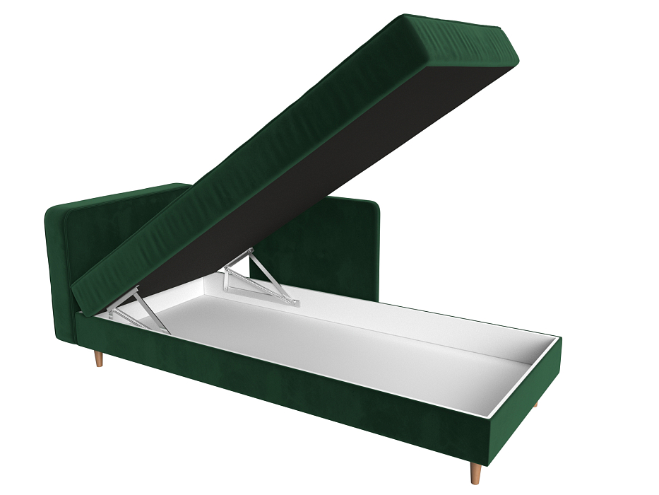 Кушетка Прайм левая (seven 626 зеленый)
