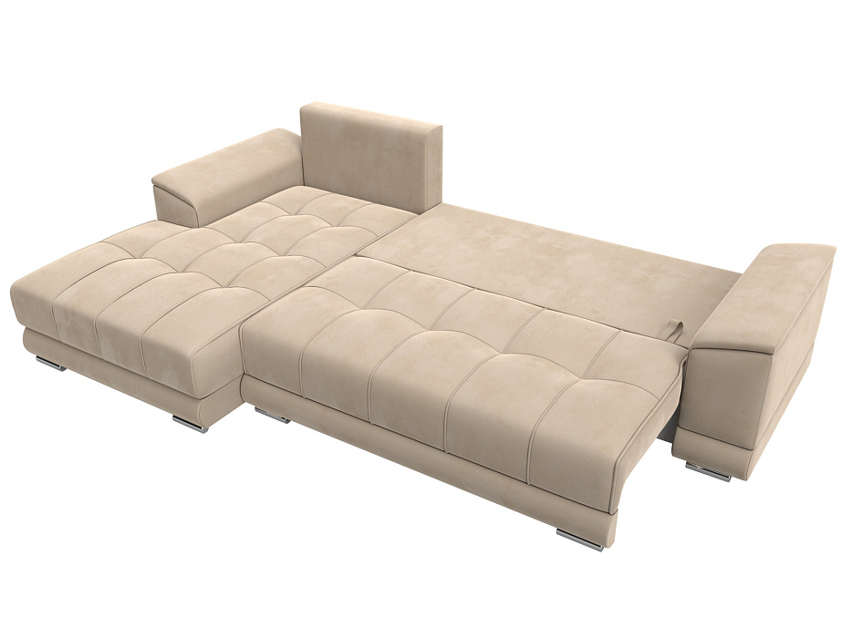 Диван угловой НордСтар левый угол (seven 729 бежевый)