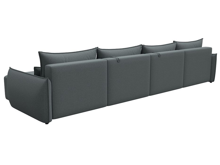 Диван П-образный Лига-051 НПБ Лонг (амур 07 серый)